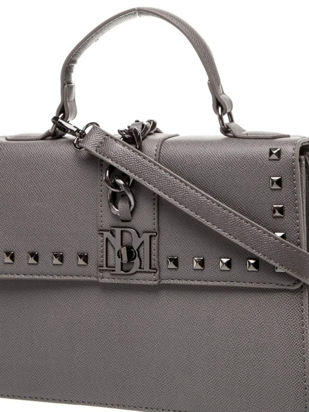 LIKE NEW $45 Badgley Mischka Grey Satchel/Crossbody
